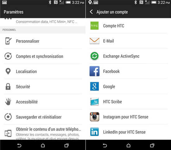 Sync des contacts Android avec Gmail