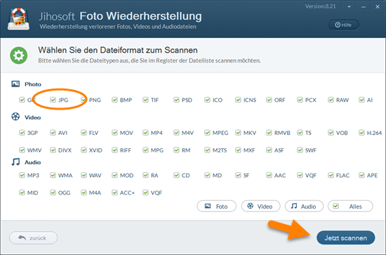 Jihosoft Foto-Wiederherstellung