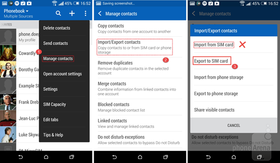 Tipps zum Übertragen / Weitergeben von Kontakten zwischen HTC und Sony Xperia Wie man Kontakte vom HTC aufs Sony Xperia überträgt/weitergibt