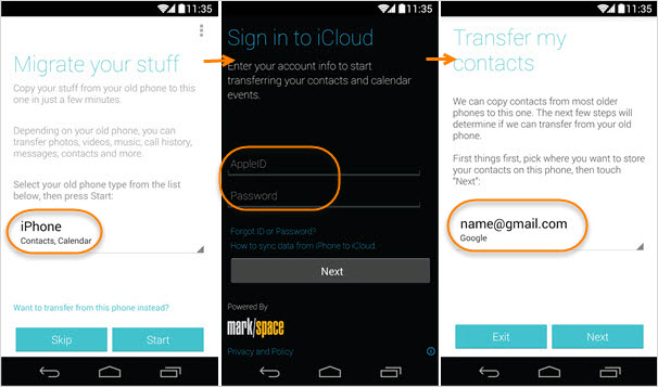 Motorola Migrieren: Übertragen Sie iPhone Kontakte aufs Motorola