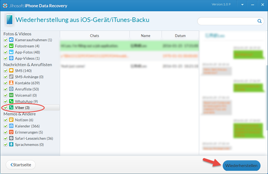 iPhone Datenwiederherstellung