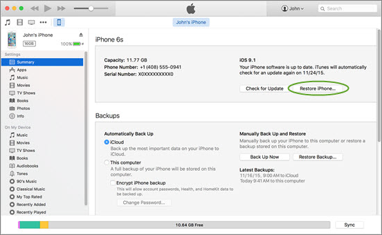 iMessages von iTunes-Backup wiederherstellen