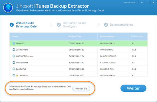 Die beste Software, um Nachrichten aus iPhone Backup zu extrahieren