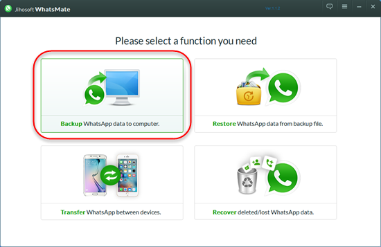 Wie man Android/iPhone WhatsApp Daten auf PC als Backup sichert