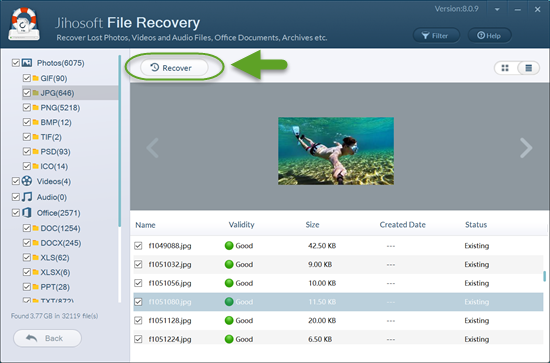 deleted file recovery software