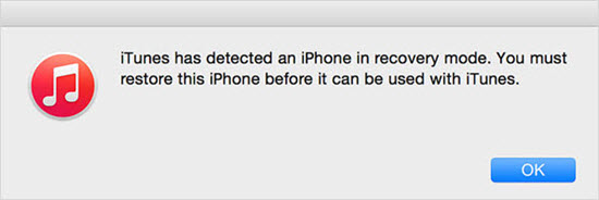 Fix iPhone Stuck in Recovery Mode with iTunes