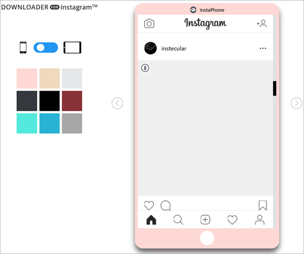 simulate instagram app pc