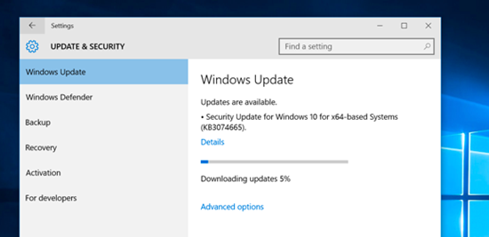 Verifique si hay nuevas actualizaciones para Windows (Windows 10)