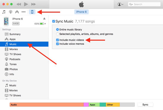 Sincronizar notas de voz con iTunes