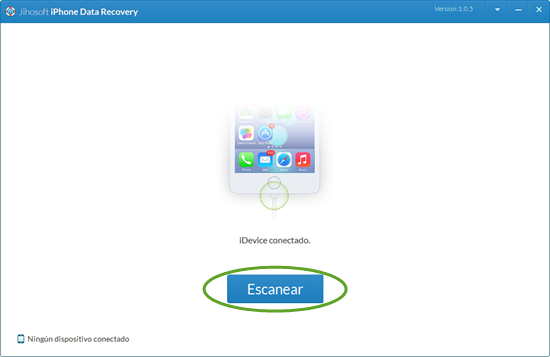 Escanee los datos del iPhone / iPad