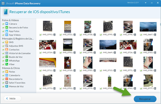Jihosoft Recuperación de Datos iPhone