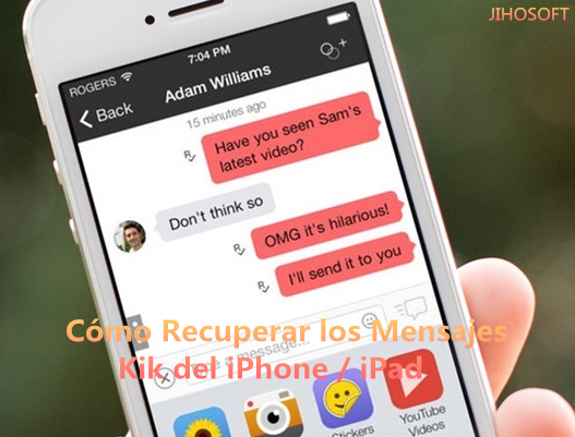 Cómo Recuperar los Mensajes Kik borrados del iPhone / iPad