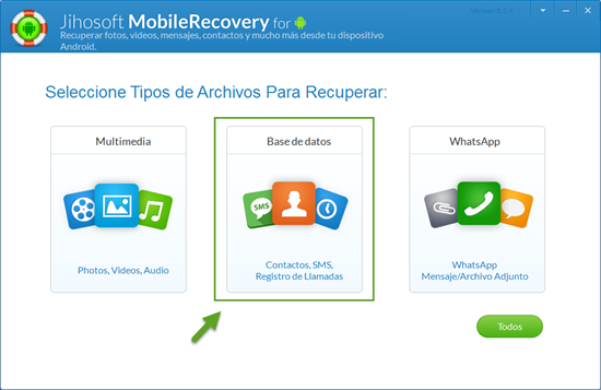 Jihosoft Recuperación de Datos Android