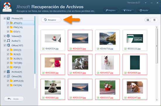 Jihosoft Recuperación de Archivos