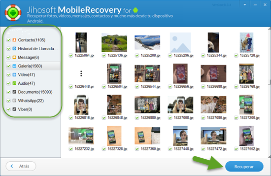 Jihosoft Android Recuperación de Datos