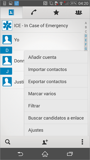 Cómo Pasar Contactos de HTC a Sony Xperia