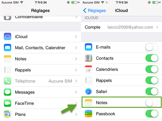 Récupérez des notes iPhone / iPad effacées de sauvegarde iCloud