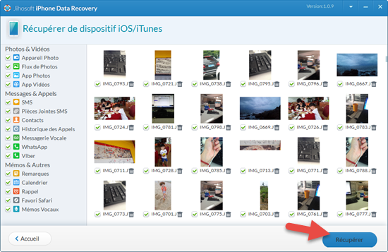 Jihosoft Récupération de Données iPhone