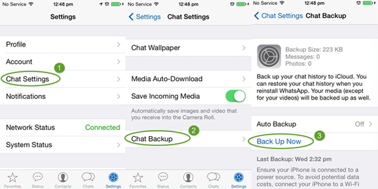 Comment Sauvegarder WhatsApp iPhone via iCloud