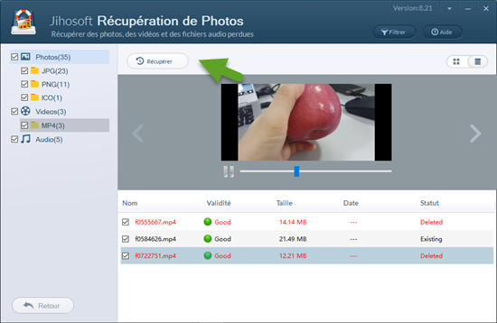 Jihosoft Récupération de Photos