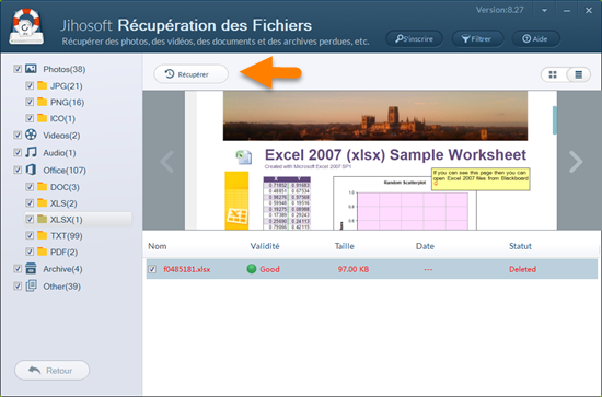 Est-il possible de récupérer les fichiers Word/ Excel/ PPT/ PDF supprimés?