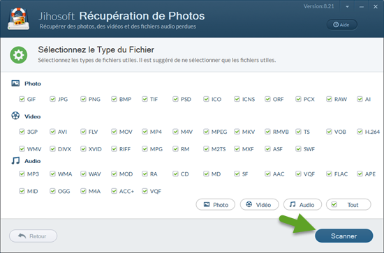 Jihosoft Récupération de Photos