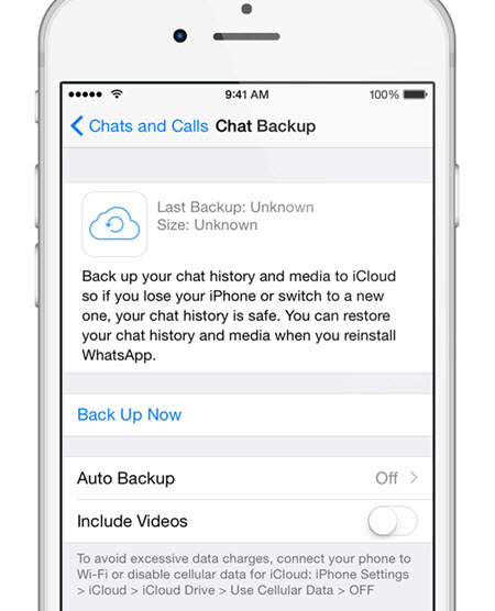 Restaurer les messages WhatsApp de la sauvegarde iCloud