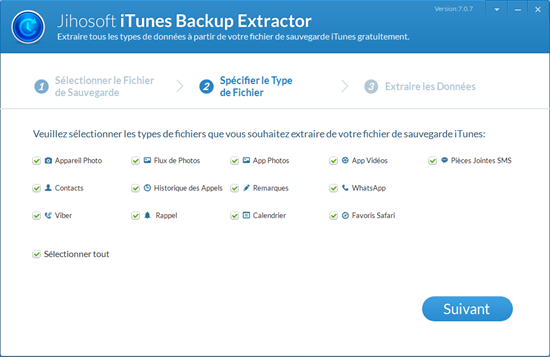 Jihosoft iPhone Backup Extractor Gratuit