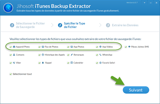 Jihosoft Extracteur de Sauvegarde iPhone Gratuit