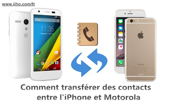 transférer des contacts entre l'iPhone et Motorola