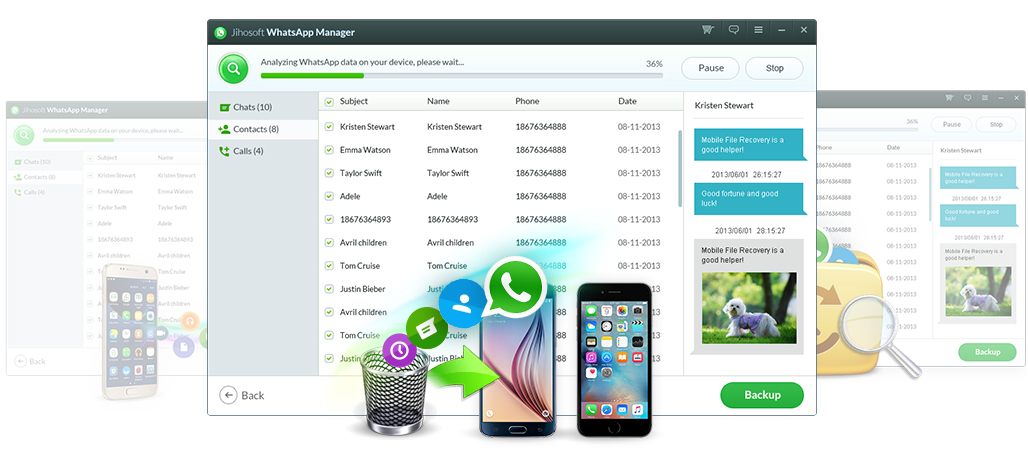 Récupérer les données WhatsApp supprimées d'Android / iOS