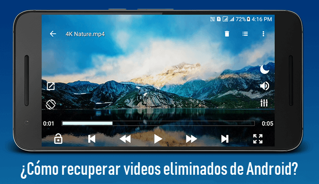 ¿Cómo recuperar videos eliminados de Android?