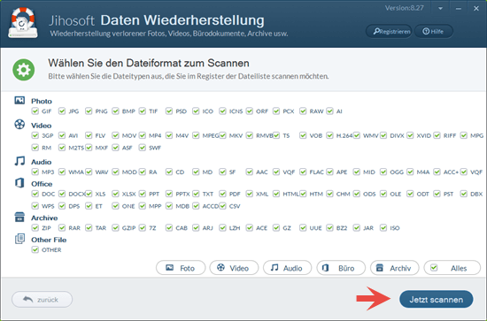 Wie kann man gelöschte/formatierte Dateien wiederherstellen?