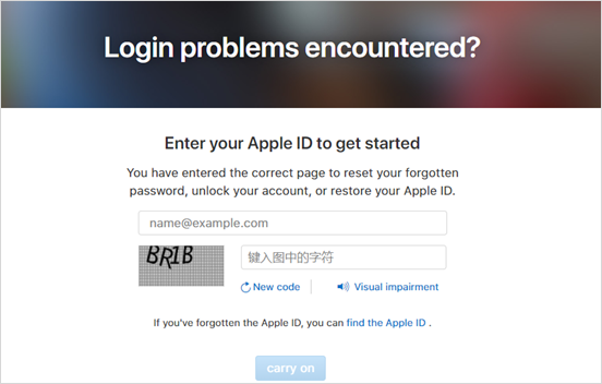 Restablecimiento de la contraseña del ID de Apple
