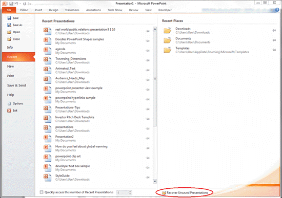 How to Recover PowerPoint File on Windows