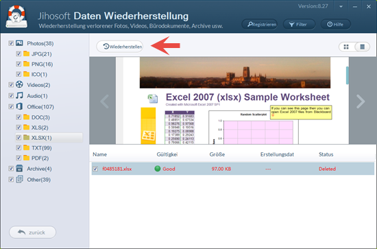 Wiederherstellen von Dateien nach der Systemwiederherstellung Windows 10/8/7/XP/Vista