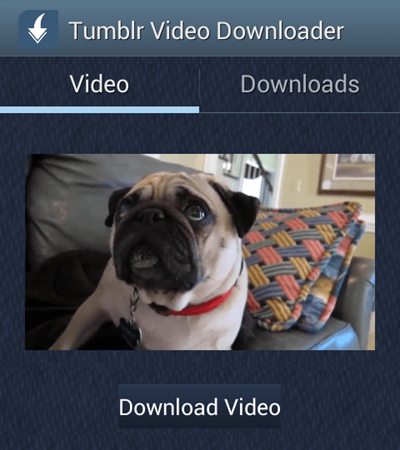 Guardar vídeos de Tumblr en teléfonos Android