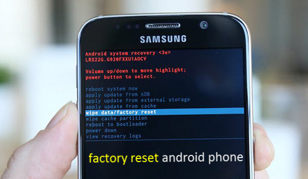 How can you factory reset an Android device?