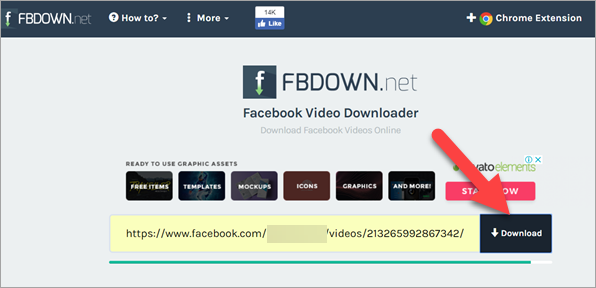 Facebook video downloader