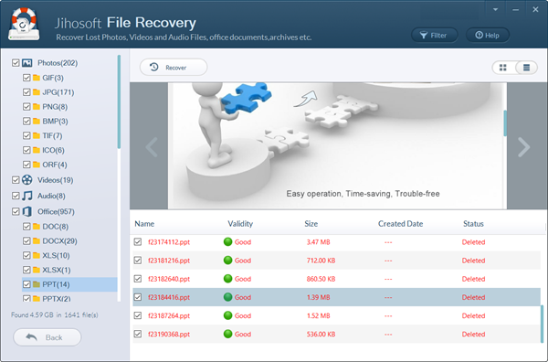 Recover deleted files from SD card