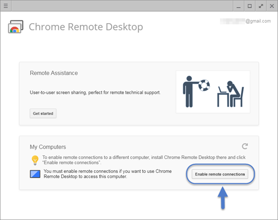 Chrome Remote Desktop Service nutzen