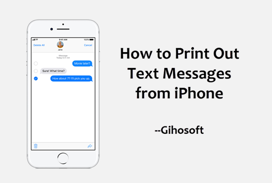 Comment imprimer des messages texte à partir d'iPhone