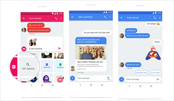 Weitere Funktionen der Android Messages for Web App
