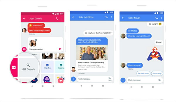 Otras características de la aplicación Android Messages for Web