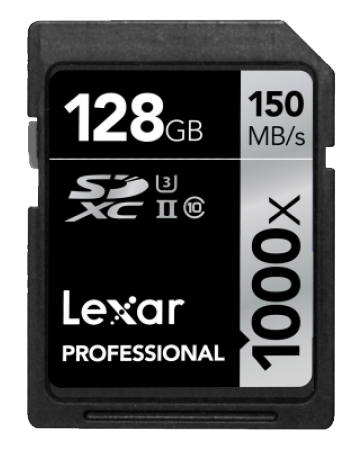 Lexar 128GB Professional 1000x Micro SDXC UHS-II U3 Card is one of the Best 5 SD Cards for GoPro Hero Sport Camera.