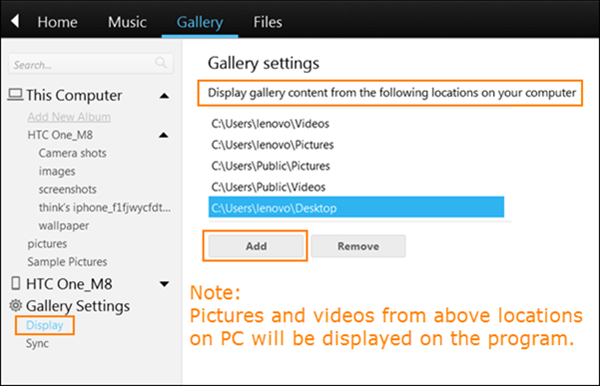 Visualizar y gestiona los datos desde PC y HTC