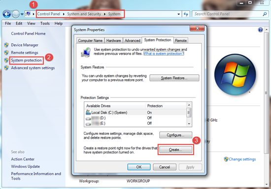 Eingebaute Windows Backup Funktionen