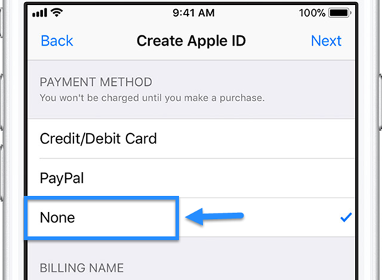 Crear una ID de Apple en un dispositivo iOS sin tarjeta de crédito