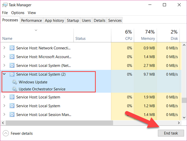 Fix Service Host High Disk Usage by Disabling the Task