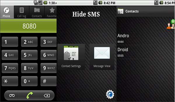 Hide Private Messages on Android with Hide SMS.